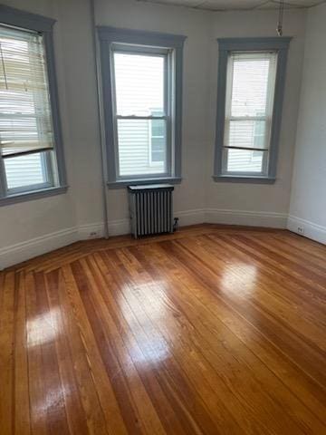 50 Proctor Ave, Revere, MA 02151 - spare room featuring radiator, light wood-type flooring, and baseboards