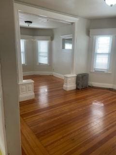 50 Proctor Ave, Revere, MA 02151 - unfurnished living room with baseboards and wood finished floors