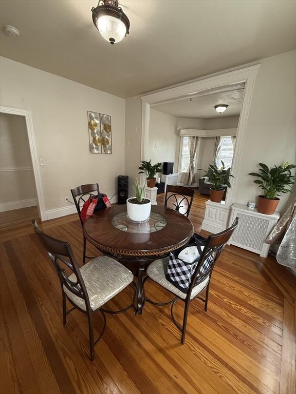 50 Proctor Ave, Revere, MA 02151 - dining area with wood finished floors and baseboards