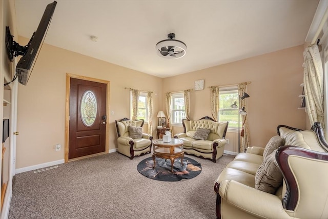 342 Townsend Rd, Groton, MA 01450 - carpeted living area featuring baseboards