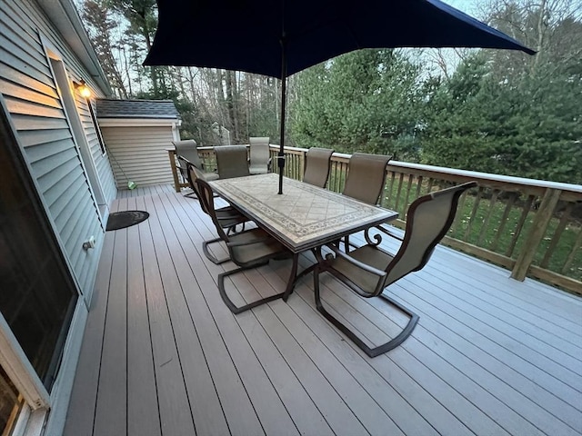 view of deck