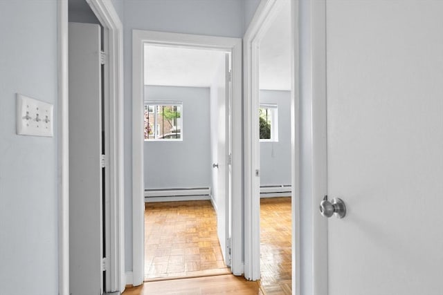 18 Pond St Unit 2, Boston, MA 02130 - hall with a baseboard radiator and a baseboard heating unit