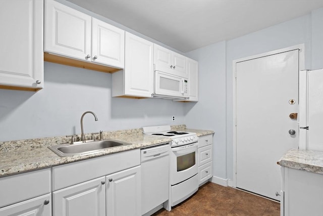 18 Pond St Unit 2, Boston, MA 02130 - kitchen featuring white appliances, a sink, and white cabinets