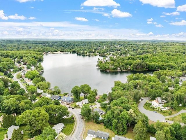 4 Elizabeth Rd, Hudson, MA 01749 - drone / aerial view of a nearby body of water and a forest