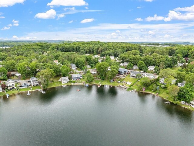 4 Elizabeth Rd, Hudson, MA 01749 - aerial view of a large body of water and a heavily wooded area