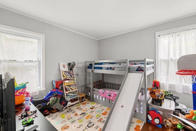 135 Snell, Fall River, MA 02721 - bedroom featuring multiple windows and ornamental molding