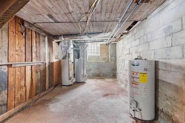 135 Snell, Fall River, MA 02721 - below grade area with gas water heater