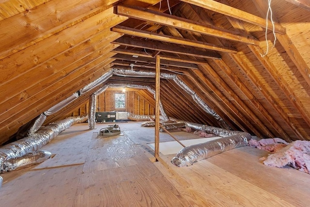 view of attic