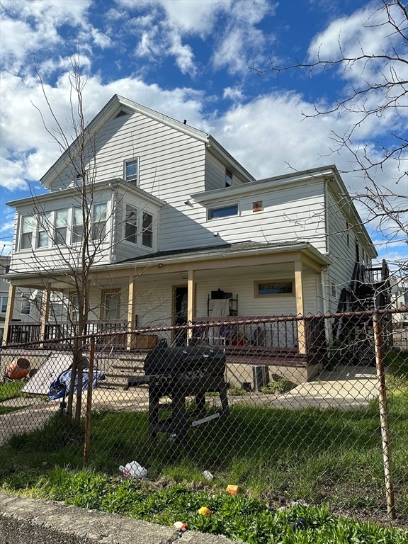 view of front of home with a porch