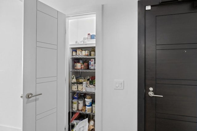 view of pantry