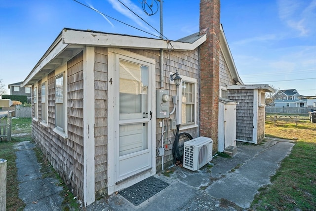 view of home's exterior featuring ac unit