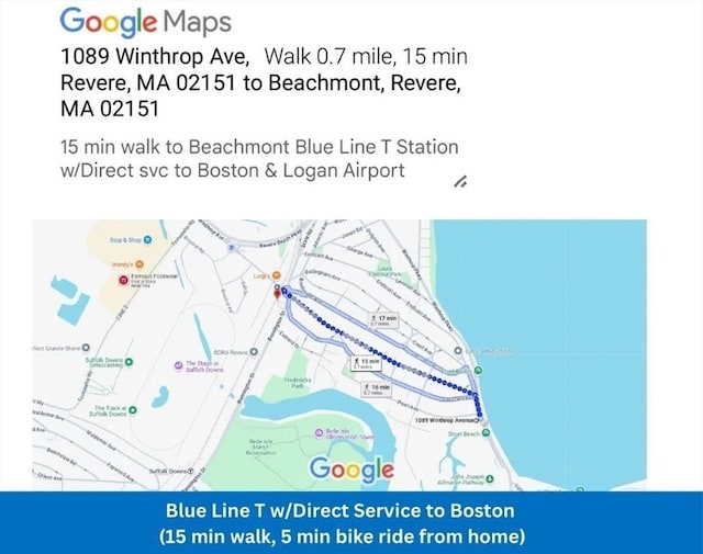 1089 Winthrop Ave Unit A, Revere, MA 02151 - map / location