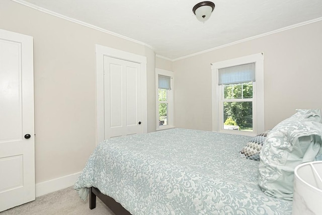 29 Maple St Unit 2, Uxbridge, MA 01569 - carpeted bedroom with ornamental molding and a closet