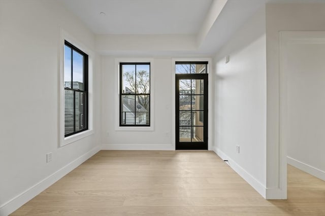 entrance foyer featuring light hardwood / wood-style floors