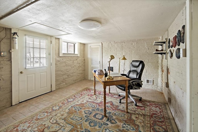 38 Spring St, Somerville, MA 02143 - office with a textured ceiling