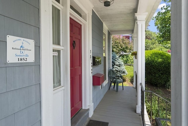 38 Spring St, Somerville, MA 02143 - property entrance with covered porch