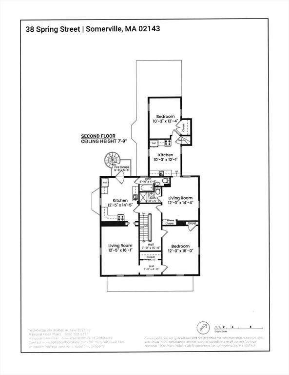 38 Spring St, Somerville, MA 02143 - view of floor plan / room layout
