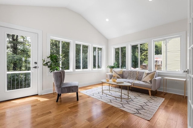 14 Corcoran Rd, Burlington, MA 01803 - sunroom / solarium featuring lofted ceiling