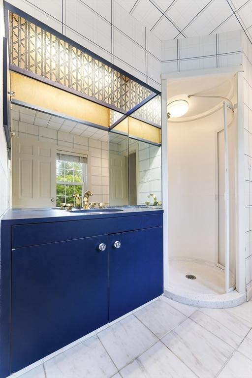 9 Dennison Rd, Worcester, MA 01609 - bathroom with a stall shower and a sink