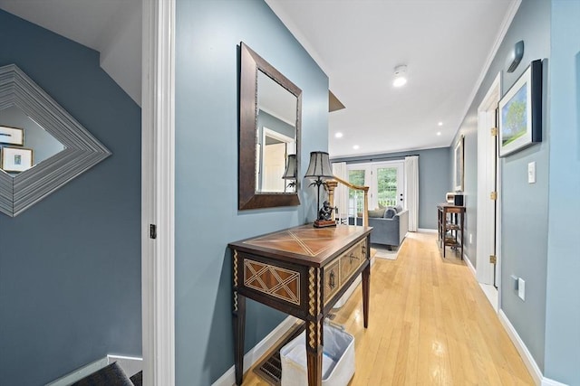 160 Pine St Unit 10, Newton, MA 02466 - corridor featuring light wood-style floors, recessed lighting, and baseboards