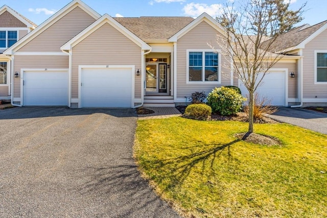 22 Grey Hawk Dr Unit 22, Mashpee, MA 02649 - single story home featuring driveway, a front yard, and a garage