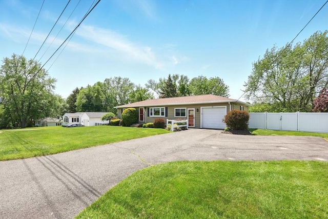 25 Saybrook Cir, South Hadley, MA 01075 - ranch-style home with a garage and asphalt driveway