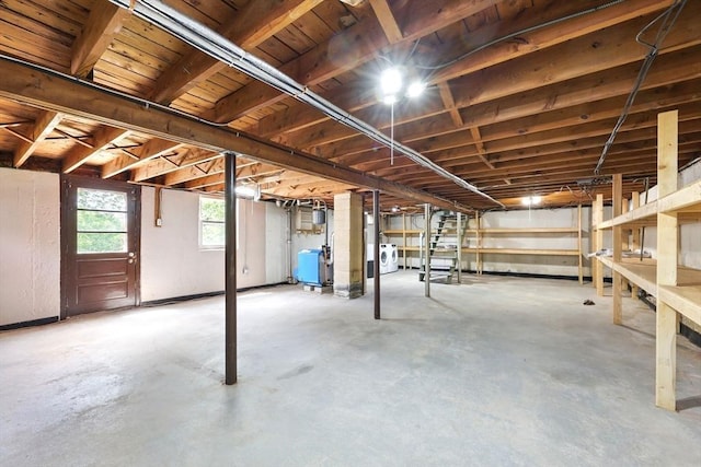 25 Saybrook Cir, South Hadley, MA 01075 - basement with washer and dryer