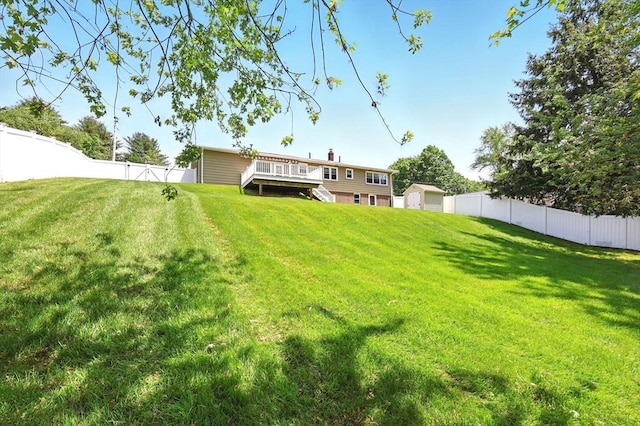 25 Saybrook Cir, South Hadley, MA 01075 - view of yard featuring a wooden deck