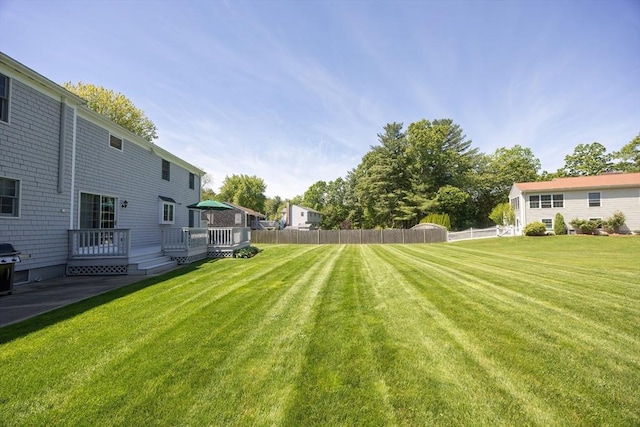 67 Jacap Dr, North Attleboro, MA 02760 - view of yard featuring a deck