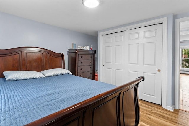 27-1/2 7th Ave, Haverhill, MA 01830 - bedroom featuring light wood-style flooring and a closet