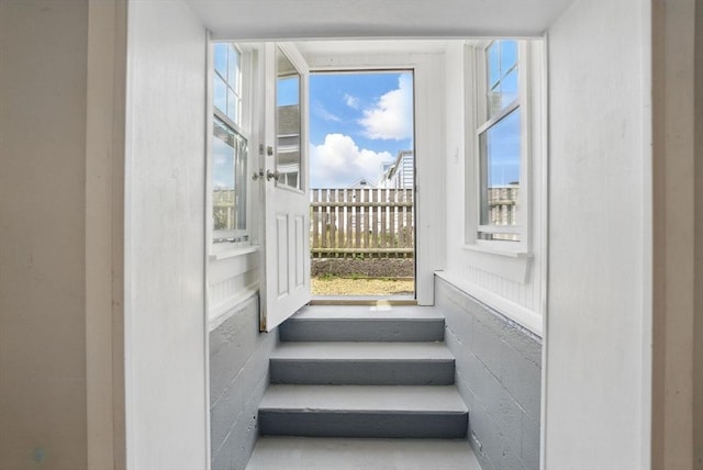 129 Northern Blvd, Newbury, MA 01951 - stairway featuring plenty of natural light