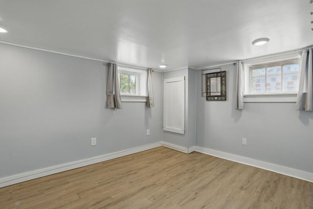 129 Northern Blvd, Newbury, MA 01951 - below grade area featuring wood finished floors, baseboards, and recessed lighting