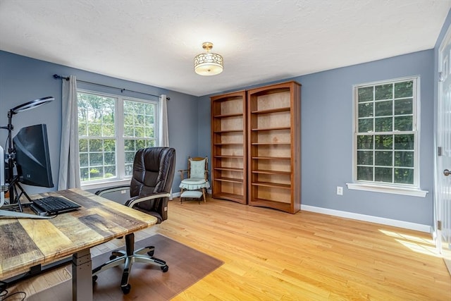706 Ridgefield Cir Unit A, Clinton, MA 01510 - office featuring baseboards and light wood-style floors