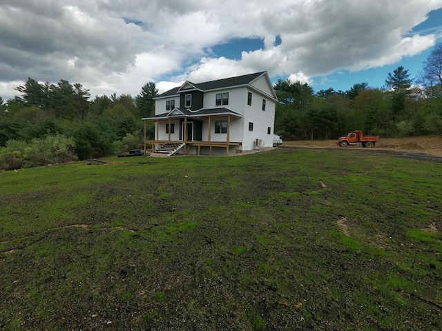4 Eagleton Rd, Spencer, MA 01562 - rear view of property featuring a porch and a yard