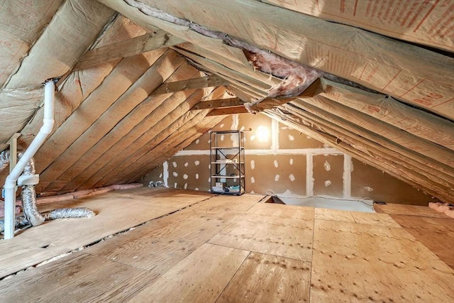 view of attic