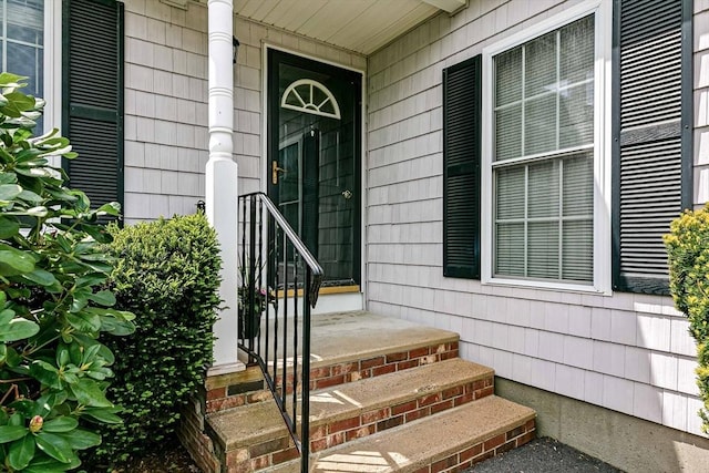 view of exterior entry