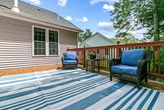 view of wooden terrace