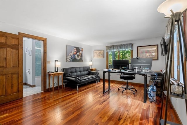 115 Depot, Boxford, MA 01921 - home office with wood finished floors and baseboards