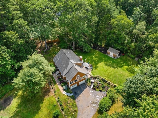 115 Depot, Boxford, MA 01921 - aerial view of property and surrounding area featuring a heavily wooded area