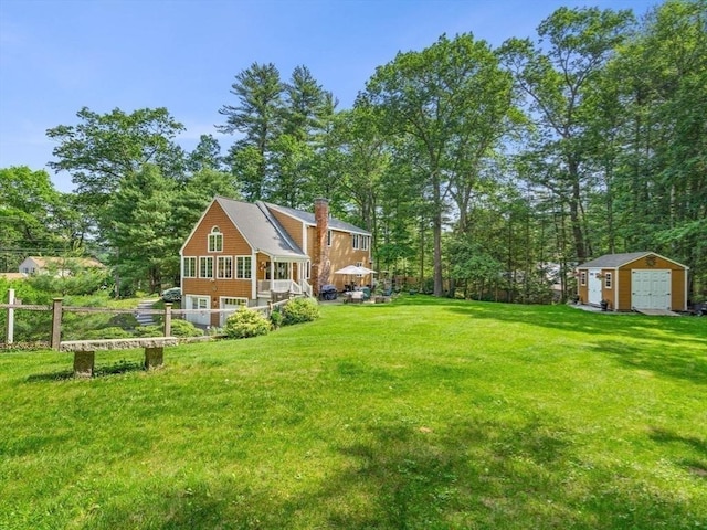 115 Depot, Boxford, MA 01921 - view of yard featuring a shed