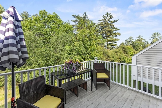 20 Copper Lantern Ln Unit 20, Carver, MA 02330 - view of wooden deck