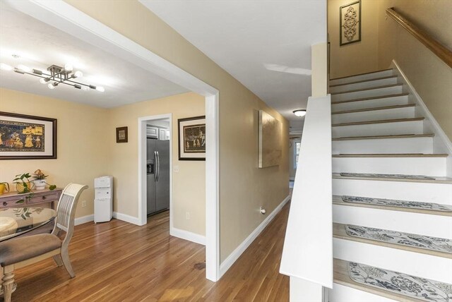 20 Copper Lantern Ln Unit 20, Carver, MA 02330 - stairs with wood finished floors and baseboards