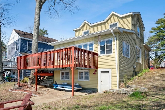 6 Cedar Pond Dr, Sturbridge, MA 01566 - back of house with a wooden deck