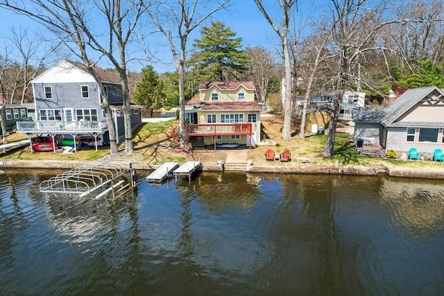 6 Cedar Pond Dr, Sturbridge, MA 01566 - dock area featuring a deck with water view