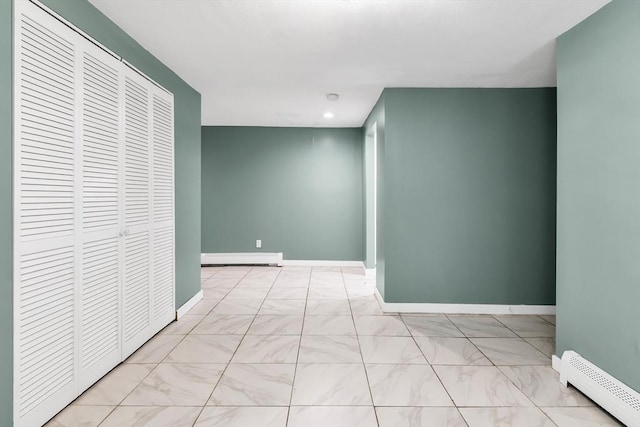 39 High, Haverhill, MA 01832 - hall featuring baseboard heating, a baseboard radiator, and recessed lighting