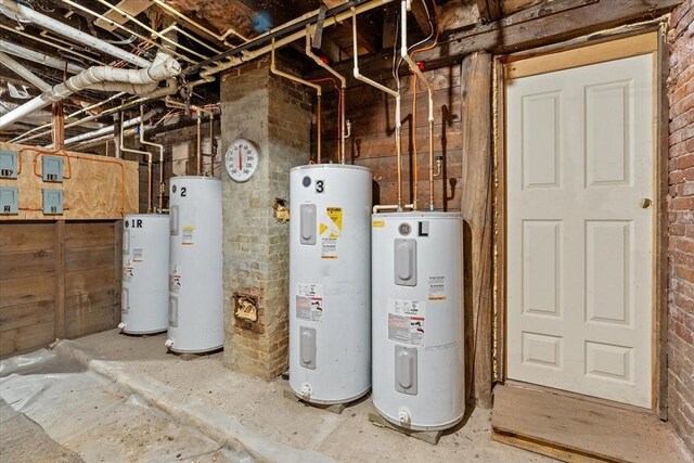 15 Russell St, Worcester, MA 01609 - utility room with electric water heater and water heater