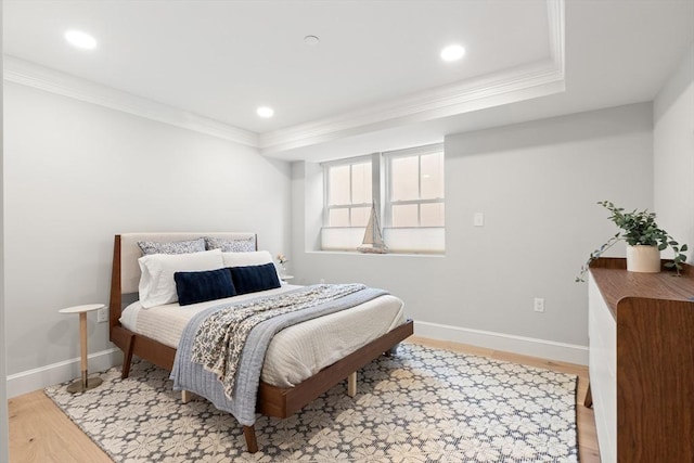 36 Broadway Unit 0, Rockport, MA 01966 - bedroom with ornamental molding, wood finished floors, and recessed lighting