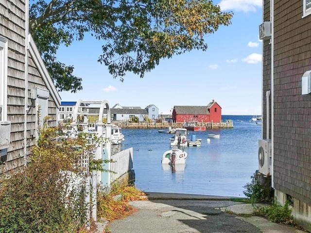36 Broadway Unit 0, Rockport, MA 01966 - water view featuring a boat ramp and a dock