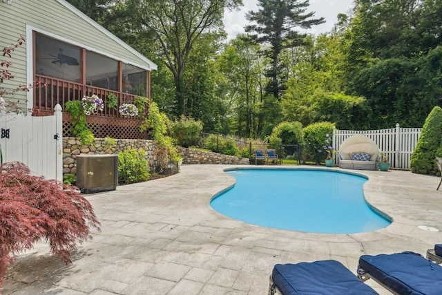 5 Red Tail Run, Canton, MA 02021 - view of pool with a patio and a sunroom