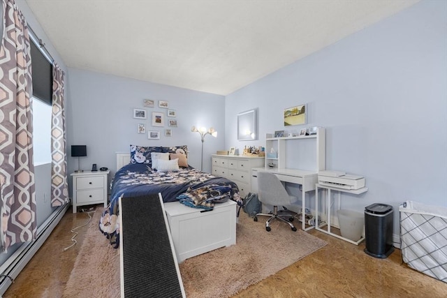 151 W 6th St Unit 1, Boston, MA 02127 - bedroom featuring baseboard heating and an office area